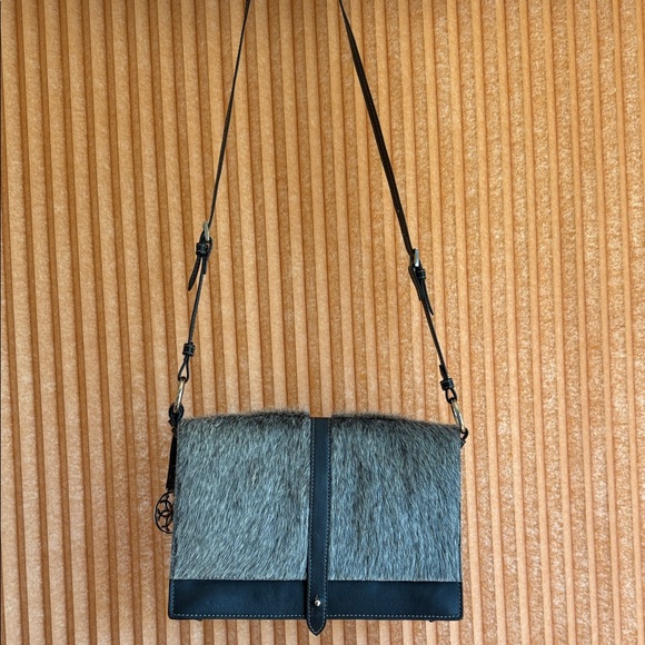 urban equestrian Handbags - Urban Equestrian Brazilian Cowhide Crossbody Bag